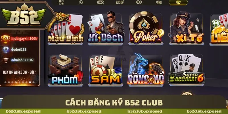 Cách đăng ký B52 Club
