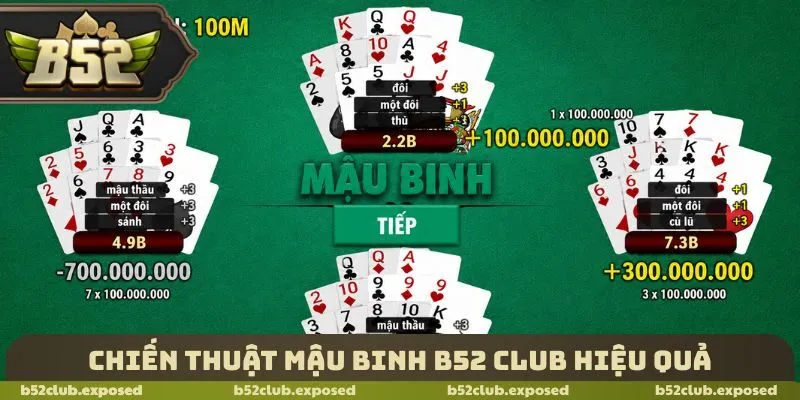Chiến thuật mậu binh B52 Club hiệu quả