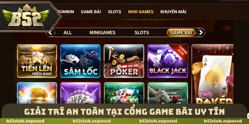 Giải trí an toàn tại cổng game bài uy tín