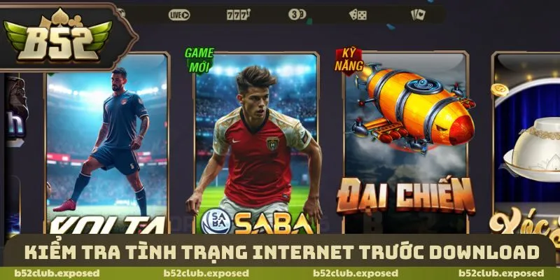 Kiểm tra tình trạng Internet trước download