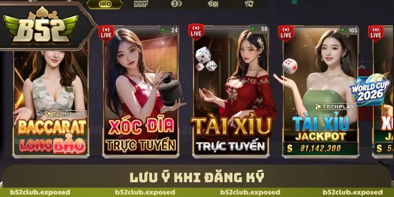 Lưu ý khi đăng ký