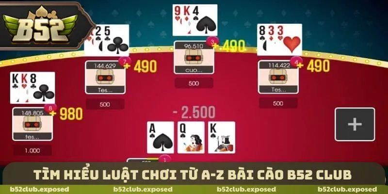 Tìm hiểu luật chơi từ A-Z bài cào B52 Club